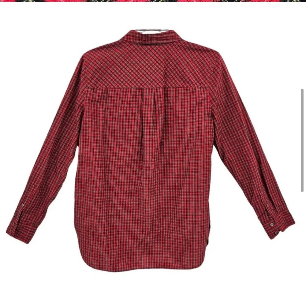 J Crew Women's Size 6 Gali Embellished Plaid Boy Shirt